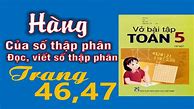 Toán Lớp 5 Trang 46 47